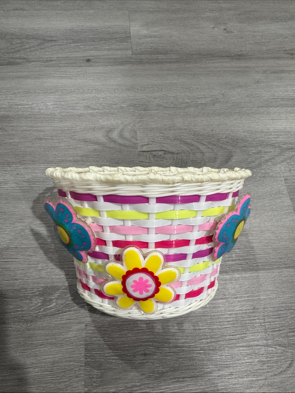 Kid Woven Flower bike Basket